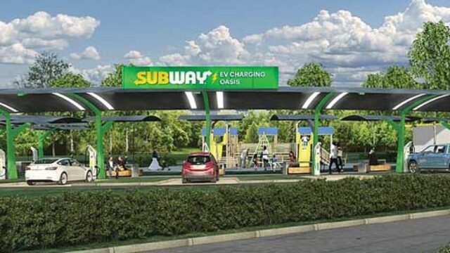 Subway construirá estaciones de carga para vehículos eléctricos